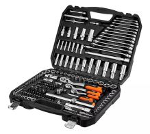 Sada nástrčných klíčů, 10-220, 220 ks, velikost 1/4, 1/2, 3/8, kufřík, NEO TOOLS (1)