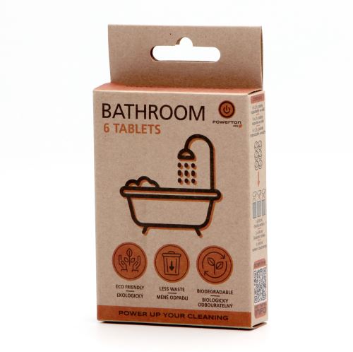 Čisticí tablety Powerton Eco, 6 ks (1.5 litru přípravku), koupelna