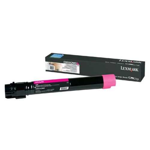 LEXMARK originální toner C950X2MG, magenta, 22000str.