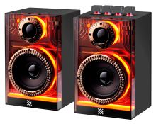 Defender reproduktory FUTURO, 2.0, 20W, černé, AUX/Bluetooth, podsvícené Defender reproduktory FUTURO, 2.0, 20W, černé, AUX/Bluetooth, podsvícené