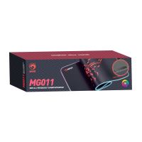 RGB Podložka pod myš, SCORP XL, černá, 800 x 300 mm, 4 mm, Marvo, USB Hub (10)