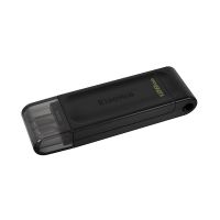 Kingston USB flash disk, USB 3.0, 128GB, DataTraveler 70, černý, DT70/128GB, USB C (2)