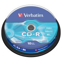 VERBATIM 43437 - CD-R Extra Protection 10-pack 700MB 52x 80min. 12cm bez možnosti po VERBATIM 43437 - CD-R Extra Protection 10-pack 700MB 52x 80min. 12cm bez možnosti po