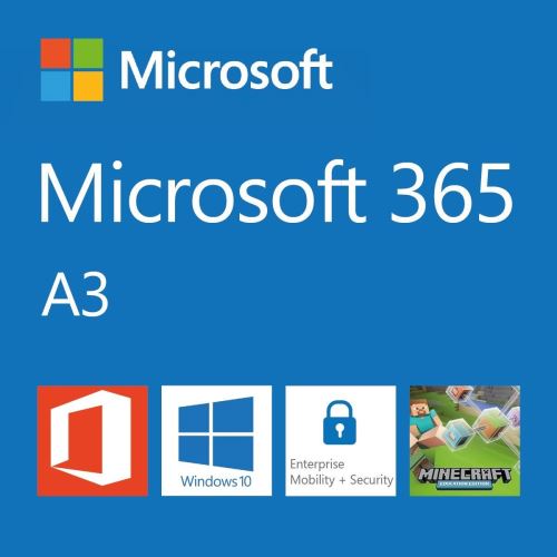 Elektronická licence: Microsoft 365 A3 for students use benefit (pro studenty zdarma) před