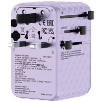 VERBATIM 30193 - Cestovní adaptér univerzální Charge ,n Travel 2x USB-C 2X USB-A + 1x inte (4)