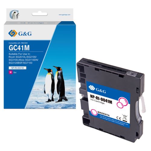 G&G kompatibilní ink s 405767, NP-RI-0041M, magenta, 600str.