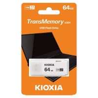 Kioxia USB flash disk, USB 3.0, 64GB, Hayabusa U301, Hayabusa U301, bílý, LU301W064GG4 (2)