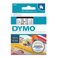 DYMO 43610, S0720770, černý tisk/průhledný podklad, 7m, 6mm, D1 (1)