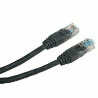 Síťový LAN kabel UTP patchcord, Cat.5e, RJ45 samec - RJ45 samec, 5 m, nestíněný, černý, ec Síťový LAN kabel UTP patchcord, Cat.5e, RJ45 samec - RJ45 samec, 5 m, nestíněný, černý, ec