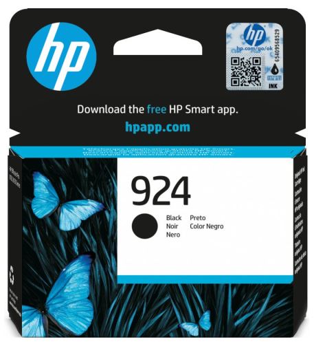 HP inkoustová kazeta 4K0U6NE, HP 924, černá, 500 stran