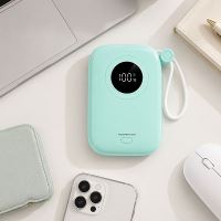Powerton ENERGY PASTEL EDITION Powerbanka 10000mAh, 2x USB-C, 22.5W, integrované kabely, m (2)