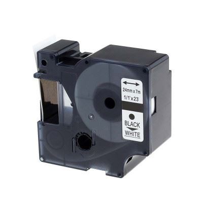 Alternativní páska DYMO 53713, S0720930, 24 mm x 7 m, černý tisk / bílý podklad