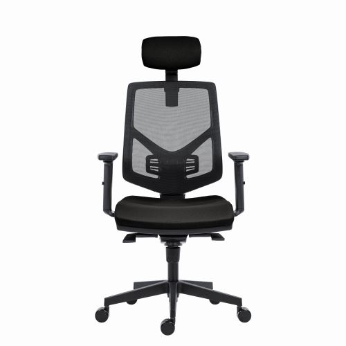 Powerton Kancelářské ergonomické křeslo Tina, Černé