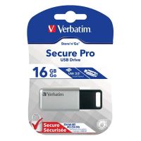 VERBATIM 98664 - 16GB USB flash disk USB 3.0 Secure Pro Store N Go stříbrný USB A AE VERBATIM 98664 - 16GB USB flash disk USB 3.0 Secure Pro Store N Go stříbrný USB A AE