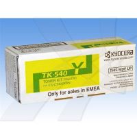 KYOCERA originální toner TK540Y, 0T2HLAEU, yellow, 4000str. KYOCERA originální toner TK540Y, 0T2HLAEU, yellow, 4000str.