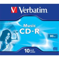 VERBATIM 43365 - CD-R Audio Music CD-R 10-pack 16x 80min. 12cm bez možnosti potisku (1)