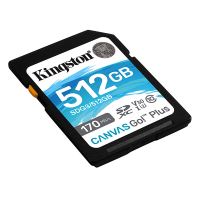 Kingston paměťová karta Canvas Go! Plus, 512GB, SDXC, SDG3/512GB, UHS-I U3 (Class 10), A2, (1)