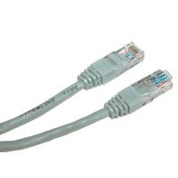 Síťový LAN kabel UTP patchcord, Cat.5e, RJ45 samec - RJ45 samec, 0.25 m, nestíněný, šedý, Síťový LAN kabel UTP patchcord, Cat.5e, RJ45 samec - RJ45 samec, 0.25 m, nestíněný, šedý,