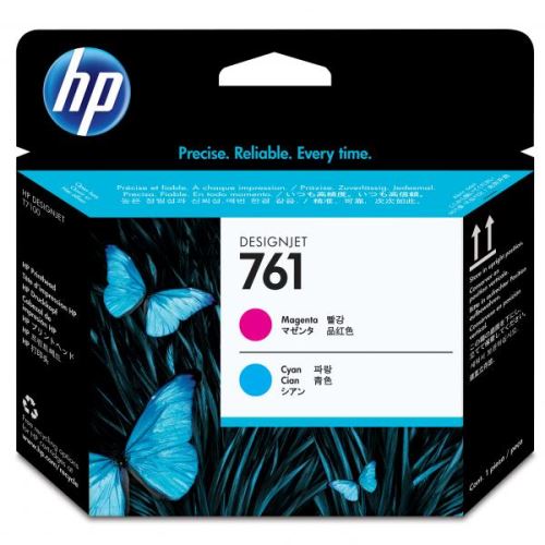 HP originální tisková hlava CH646A, HP 761, magenta/cyan