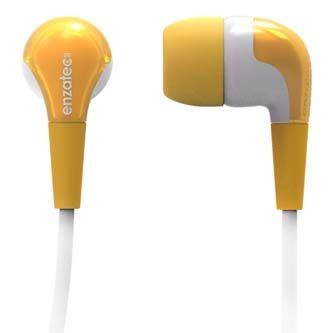 Enzatec EP203, sluchátka, oranžová, 3.5mm konektor