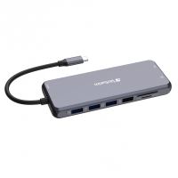 VERBATIM 32154 - USB (3.2) hub 14-port šedý délka kabelu 15cm 2x USB C 5x USB A 2x HD (1)