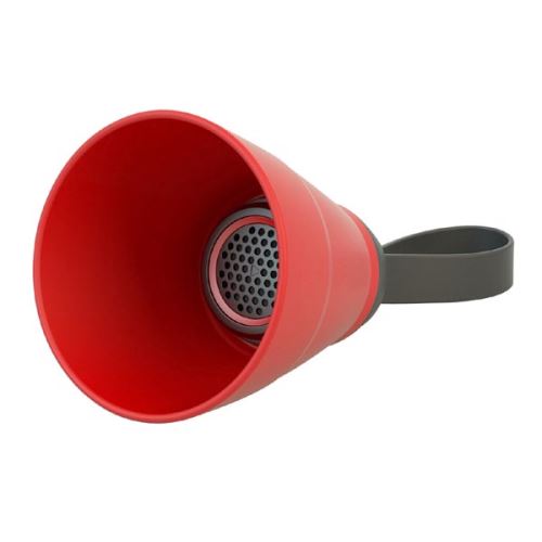 YZSY Bluetooth reproduktor SALI, 1.0, 3W, červený, regulace hlasitosti, skládací, voděodol