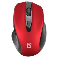 Myš bezdrátová, Defender PRIME MB-053, červená, optická, 1600DPI (1)
