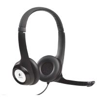 Logitech Stereo H390, sluchátka s mikrofonem, ovládání hlasitosti, černá, USB (1)