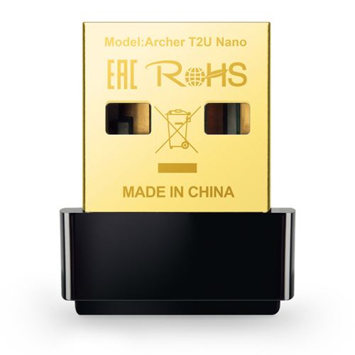 TP-LINK USB klient Archer T2U Nano 2.4GHz a 5GHz, 600Mbps, integrovaná anténa, 802.11ac, d