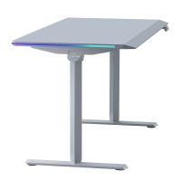 ULTRADESK Herní stůl QUEST, 140x70cm, 72-120cm, šedá-šedá (15)