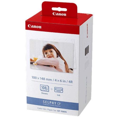 CANON KP-108IN foto papír lesklý 9x12ks, termo fólie 3x36foto (108 fotografii) Pro SELPHY