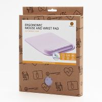 Podložka pod myš a zápěstí, Powerton Ergoline Pastel Edition, ergonomická, fialová, pěnová (2)