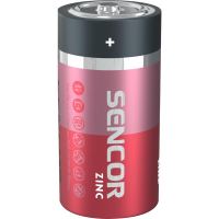 Baterie zinkouhlíková, C (LR14), malý monočlánek, C, 1.5V, Sencor, blistr, 2-pack (1)