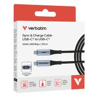 VERBATIM 31848 - 100W USB kabel USB C samec - USB C samec 1.2m černý box (2)