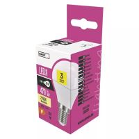 LED žárovka EMOS Lighting E14, 220-240V, 5W, 470lm, 2700k, teplá bílá, 30000h, Mini Globe (1)