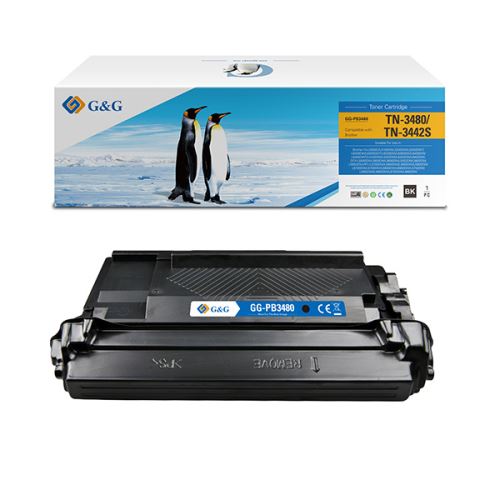 G&G kompatibilní toner s BROTHER TN3480, NT-PB3480, black, 8000str.