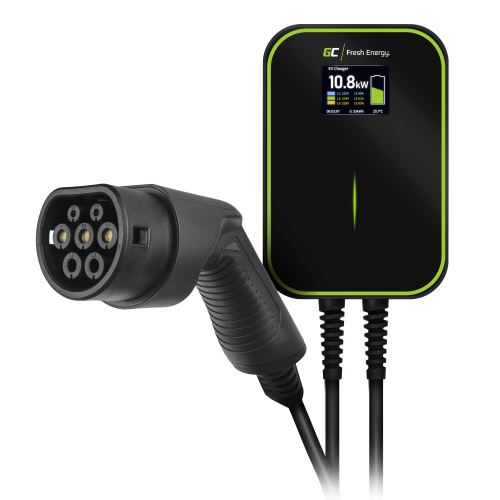 Green Cell Wallbox s nabíjecím kabelem El.vozidla 380V, 32A, 22kW, EV14