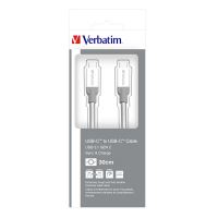 VERBATIM 48867 - USB kabel (3.1) USB C samec - USB C samec 0.3m stříbrný box