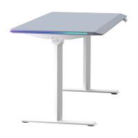 ULTRADESK Herní stůl QUEST, 140x70cm, 72-120cm, bílá-šedá (15)
