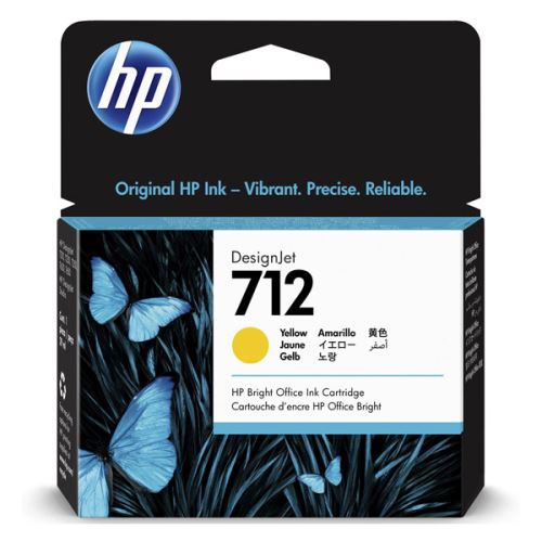 HP originální ink 3ED69A, HP 712, yellow, 29ml