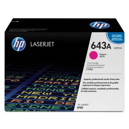 HP originální toner Q5953A, HP 643A, magenta, 10000str.