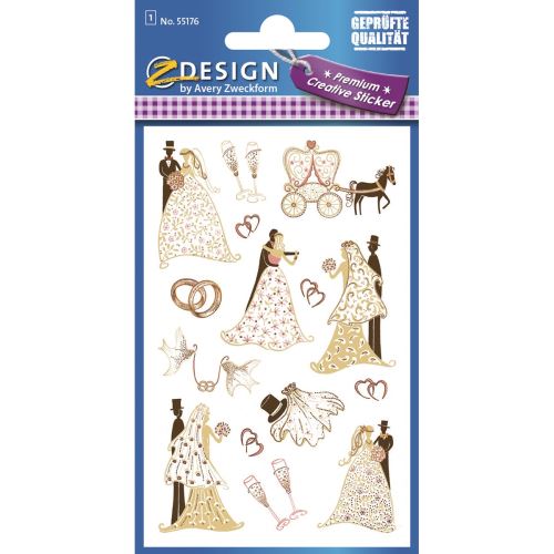 AVERY Z-DESIGN kreativní etikety - svatba