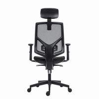 Powerton Kancelářské ergonomické křeslo Tina, Černé (4)