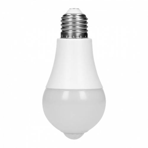 LED žárovka Virone E27, 230V, 12W, 1480lm, 4000k, neutrální bílá, 25000h, se senzorem pohy