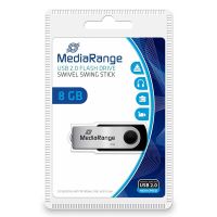 MediaRange USB flash disk, USB USB 2.0, 8GB, černý, MR908, USB-A (6)