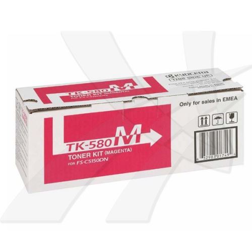 KYOCERA originální toner TK-580M, 1T02KTBNL0, magenta, 2800str.