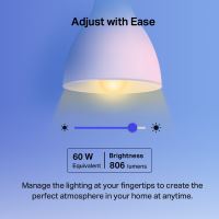 LED žárovka TP-LINK Tapo L530E, E27, 220-240V, 8.7W, 806lm, 6000k, RGB, 15000h, chytrá Wi- (1)