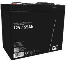 Green Cell bezúdržbová baterie AGM VRLA 12V 55Ah pro sekačky, lodě, invalidní vozíky a kol Green Cell bezúdržbová baterie AGM VRLA 12V 55Ah pro sekačky, lodě, invalidní vozíky a kol