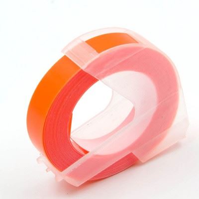 Alternatiivní páska DYMO Omega A0898270, 9 mm x 3 m, bílý tisk/fluorescenční oranžový podk