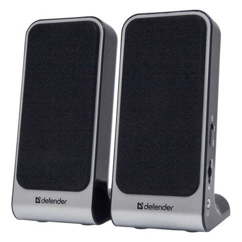 Defender reproduktory SPK-225, 2.0, 4W, šedé, regulace hlasitosti, magneticky stíněné pouz